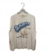 SAINT MICHAEL×SHERMERセントマイケル×シャーマー）の古着「24SS HEART CKIE LS TEE」｜ホワイト