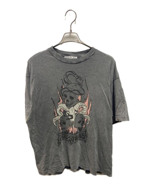 Acne studios（アクネ ストゥディオズ）ACNE STUDIOS (アクネ ストゥディオズ) 24SS SCULL TEE ブラック サイズ:Sの古着・服飾アイテム