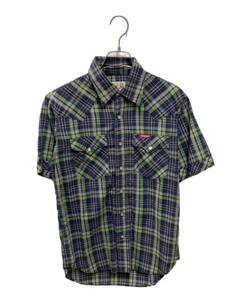 Hysteric Glamour（ヒステリックグラマー）Hysteric Glamour (ヒステリックグラマー) 半袖ウエスタンシャツ グリーン サイズ:Ｓの古着・服飾アイテム