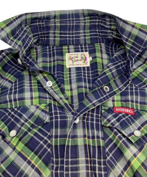 Hysteric Glamour（ヒステリックグラマー）Hysteric Glamour (ヒステリックグラマー) 半袖ウエスタンシャツ グリーン サイズ:Ｓの古着・服飾アイテム