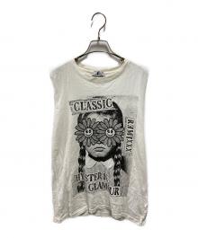 Hysteric Glamour（ヒステリックグラマー）の古着「ノースリーブカットソー」｜ホワイト