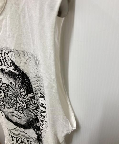 Hysteric Glamour（ヒステリックグラマー）Hysteric Glamour (ヒステリックグラマー) ノースリーブカットソー ホワイト サイズ:freeの古着・服飾アイテム