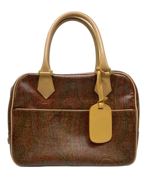 ETRO（エトロ）ETRO (エトロ) ペイズリースクエアハンドバッグ ブラウンの古着・服飾アイテム