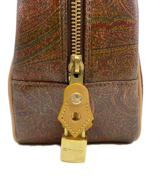 ETRO（エトロ）ETRO (エトロ) ペイズリースクエアハンドバッグ ブラウンの古着・服飾アイテム