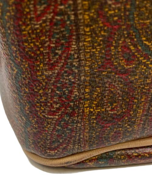 ETRO（エトロ）ETRO (エトロ) ペイズリースクエアハンドバッグ ブラウンの古着・服飾アイテム