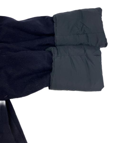 HERNO（ヘルノ）HERNO (ヘルノ) ウールコンビナイロンフーデッドコート ネイビー×ブラック サイズ:42の古着・服飾アイテム