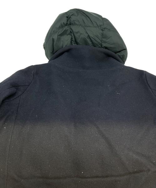 HERNO（ヘルノ）HERNO (ヘルノ) ウールコンビナイロンフーデッドコート ネイビー×ブラック サイズ:42の古着・服飾アイテム