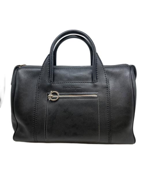 Salvatore Ferragamo（サルヴァトーレ フェラガモ）Salvatore Ferragamo (サルヴァトーレ フェラガモ) ガンチーニハンドバッグ ブラックの古着・服飾アイテム