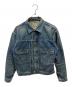 AVIREX（アヴィレックス）の古着「TFQP DENIM JKT USED WASH」｜インディゴ