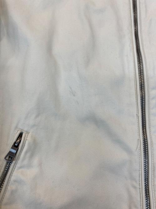 ARMANI EXCHANGE（アルマーニ エクスチェンジ）ARMANI EXCHANGE (アルマーニ エクスチェンジ) バイカージャケット アイボリー サイズ:Ｌの古着・服飾アイテム