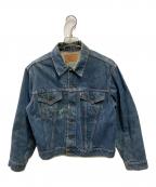 LEVI'Sリーバイス）の古着「70505 4th 72年～small “e”モデル ボタン裏525 デニムジャケット トラッカージャケット」｜インディゴ