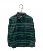 THE NORTH FACEザ ノース フェイス）の古着「L/S Stretch Flannel Shirt」｜グリーン