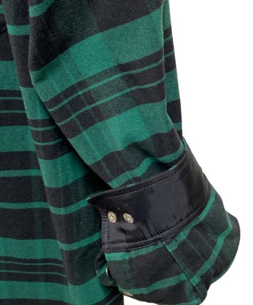 THE NORTH FACE（ザ ノース フェイス）THE NORTH FACE (ザ ノース フェイス) L/S Stretch Flannel Shirt グリーン サイズ:Mの古着・服飾アイテム