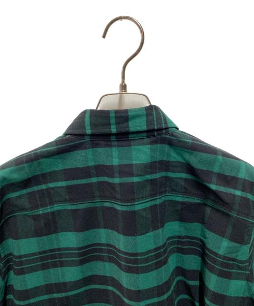 THE NORTH FACE（ザ ノース フェイス）THE NORTH FACE (ザ ノース フェイス) L/S Stretch Flannel Shirt グリーン サイズ:Mの古着・服飾アイテム