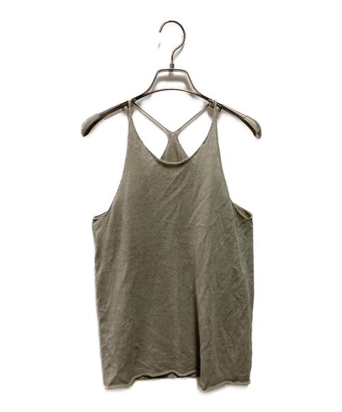 evam eva（エヴァムエヴァ）evam eva (エヴァムエヴァ) リネンキャミソール ベージュ サイズ:1の古着・服飾アイテム