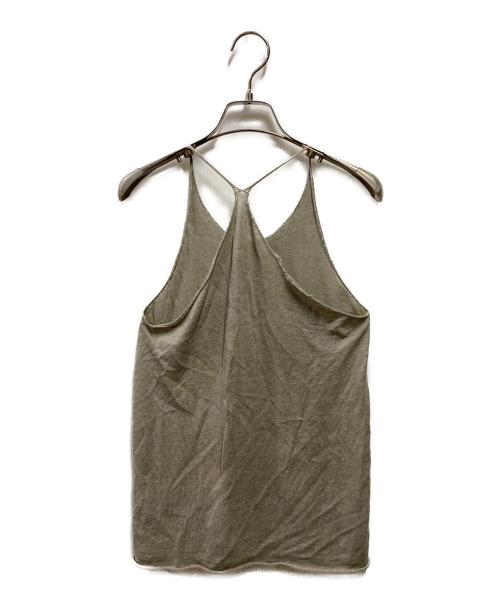 evam eva（エヴァムエヴァ）evam eva (エヴァムエヴァ) リネンキャミソール ベージュ サイズ:1の古着・服飾アイテム