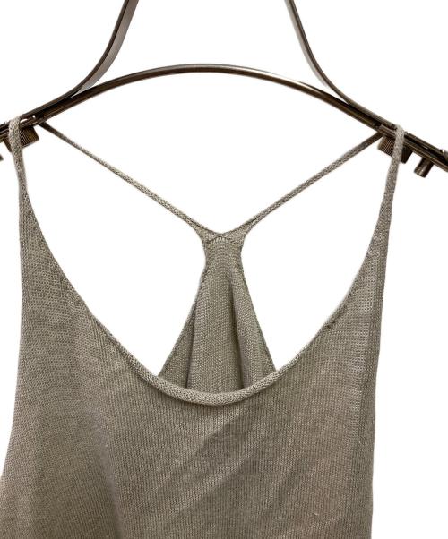 evam eva（エヴァムエヴァ）evam eva (エヴァムエヴァ) リネンキャミソール ベージュ サイズ:1の古着・服飾アイテム