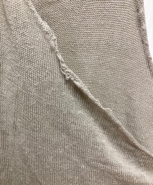 evam eva（エヴァムエヴァ）evam eva (エヴァムエヴァ) リネンキャミソール ベージュ サイズ:1の古着・服飾アイテム