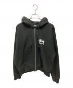 stussyステューシー）の古着「HONOLULU ジップパーカー」｜ブラック
