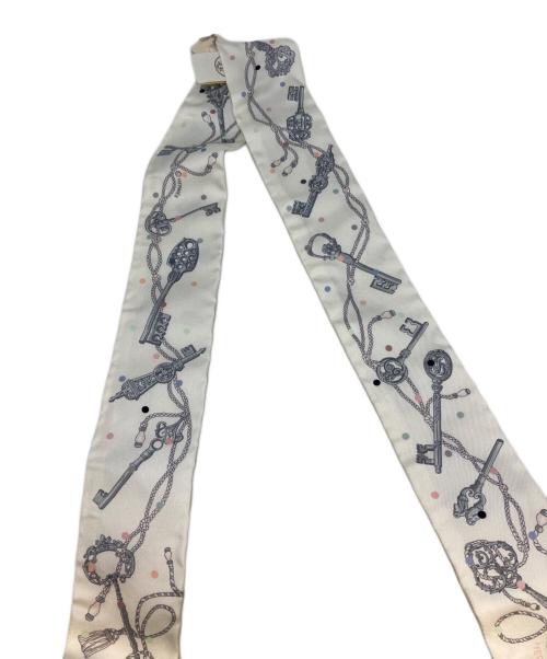 HERMES（エルメス）HERMES (エルメス) twilly ホワイトの古着・服飾アイテム