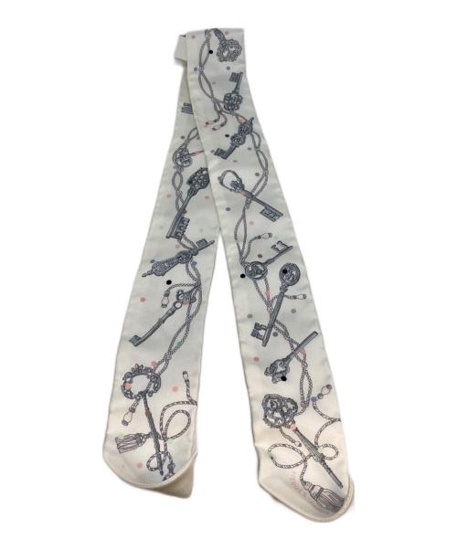 HERMES（エルメス）HERMES (エルメス) twilly ホワイトの古着・服飾アイテム