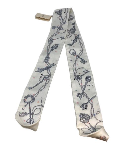 HERMES（エルメス）HERMES (エルメス) twilly ホワイトの古着・服飾アイテム