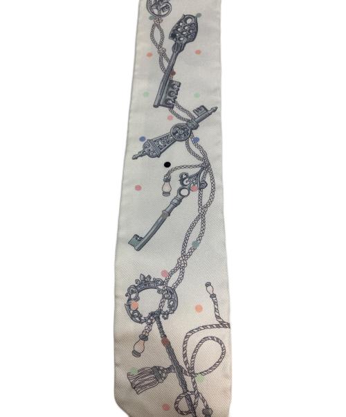 HERMES（エルメス）HERMES (エルメス) twilly ホワイトの古着・服飾アイテム