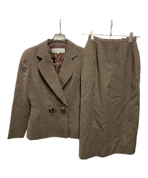 Christian Dior（クリスチャン ディオール）Christian Dior (クリスチャン ディオール) オールドセットアップ ブラウン サイズ:7の古着・服飾アイテム