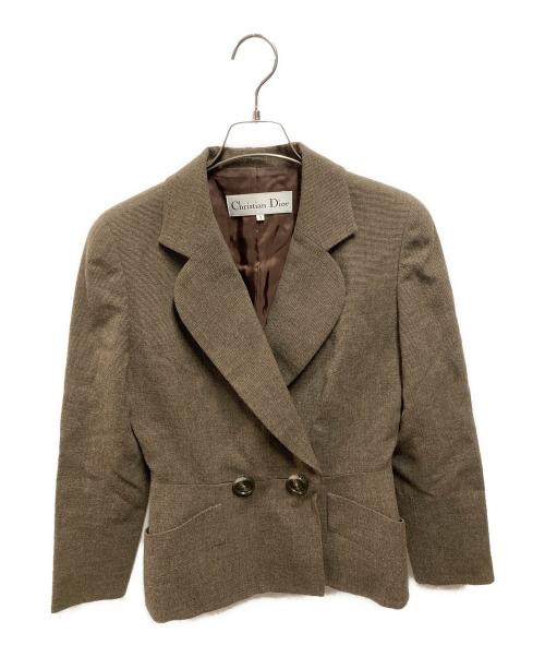 Christian Dior（クリスチャン ディオール）Christian Dior (クリスチャン ディオール) オールドセットアップ ブラウン サイズ:7の古着・服飾アイテム