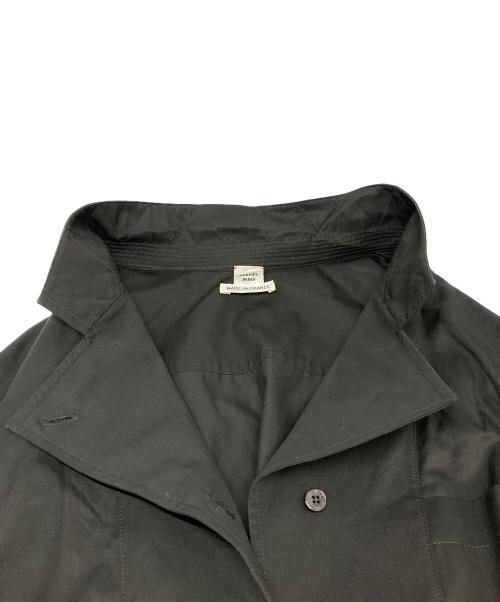 HERMES（エルメス）HERMES (エルメス) 23AW マザーオブパールボタン シャツワンピース ブラック サイズ:36の古着・服飾アイテム