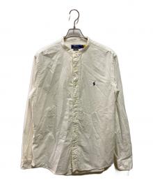 POLO RALPH LAUREN（ポロ・ラルフローレン）の古着「CLASSIC FIT バンドカラーシャツ」｜ホワイト