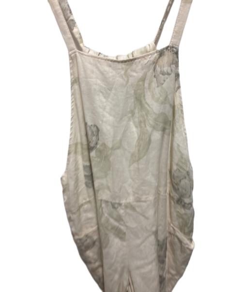 Gauze（ガーゼ）Gauze (ガーゼ) ANTIQUE FLOWER PRINT TRAVAILLE SALOPETTE ベージュ サイズ:ＦＲＥＥの古着・服飾アイテム