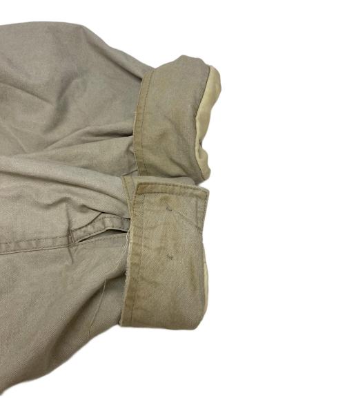 L.L.Bean（エルエルビーン）L.L.Bean (エルエルビーン) 80’s Aｰ2型ハンティングジャケット 襟レザー ベージュ サイズ:XLの古着・服飾アイテム