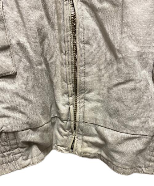 L.L.Bean（エルエルビーン）L.L.Bean (エルエルビーン) 80’s Aｰ2型ハンティングジャケット 襟レザー ベージュ サイズ:XLの古着・服飾アイテム
