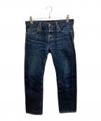 MOMOTARO JEANS×HINOYA桃太郎ジーンズ×ヒノヤ）の古着「セルビッチデニムパンツ」｜インディゴ