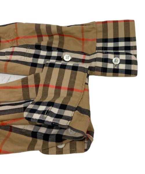 Burberry's（バーバリー）Burberry's (バーバリー) オールドシャドーホースノヴァチェックシャツ ベージュ サイズ:Lの古着・服飾アイテム