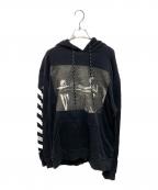 OFFWHITEオフホワイト）の古着「14SS CARAVAGGIO プリントパーカー」｜ブラック