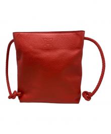 HIROFU（ヒロフ）の古着「チェスタ レザーショルダーバッグ」｜レッド