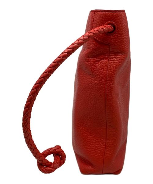 HIROFU（ヒロフ）HIROFU (ヒロフ) チェスタ レザーショルダーバッグ レッドの古着・服飾アイテム