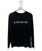 COACHコーチ）の古着「ロゴカットソー」｜ブラック