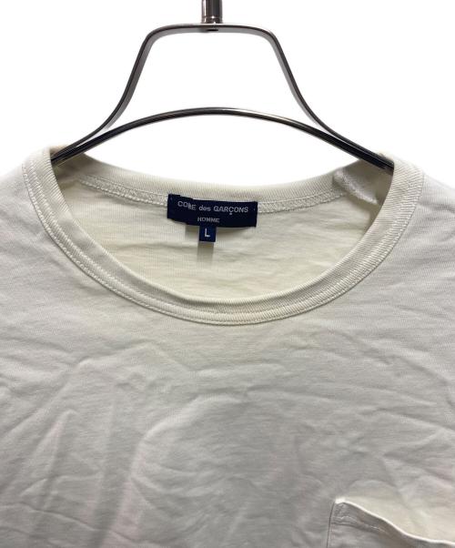 COMME des GARCONS HOMME（コムデギャルソン オム）COMME des GARCONS HOMME (コムデギャルソン オム) レイヤード半袖カットソー ホワイト サイズ:Lの古着・服飾アイテム