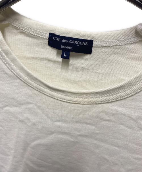 COMME des GARCONS HOMME（コムデギャルソン オム）COMME des GARCONS HOMME (コムデギャルソン オム) レイヤード半袖カットソー ホワイト サイズ:Lの古着・服飾アイテム