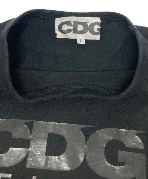 CDG（シーディージー）CDG (シーディージー) ロゴプリント ブラック サイズ:Ｌの古着・服飾アイテム