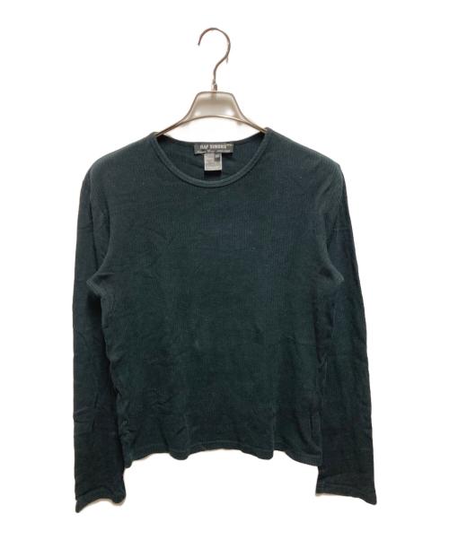RAF SIMONS（ラフシモンズ）RAF SIMONS (ラフシモンズ) 99AW Disorder Incubation Isolation期 リブカットソー ブラック サイズ:50の古着・服飾アイテム