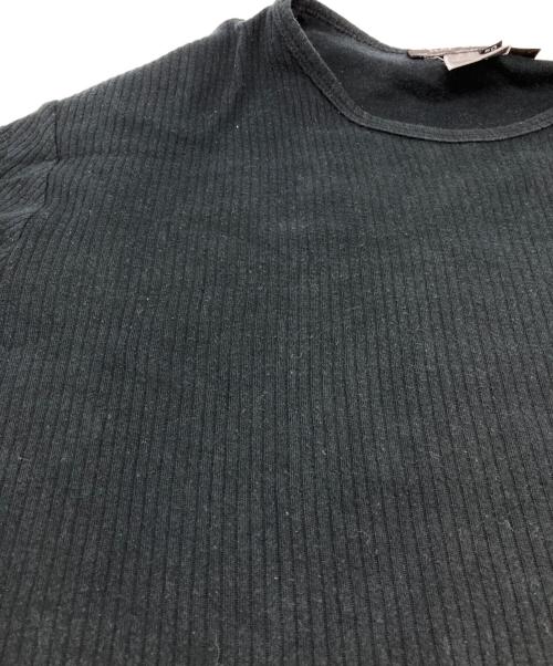 RAF SIMONS（ラフシモンズ）RAF SIMONS (ラフシモンズ) 99AW Disorder Incubation Isolation期 リブカットソー ブラック サイズ:50の古着・服飾アイテム
