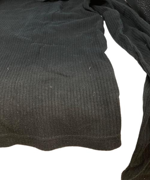 RAF SIMONS（ラフシモンズ）RAF SIMONS (ラフシモンズ) 99AW Disorder Incubation Isolation期 リブカットソー ブラック サイズ:50の古着・服飾アイテム