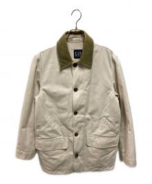 OLD GAP（オールドギャップ）の古着「襟コーデュロイハンティングジャケット」｜ベージュ