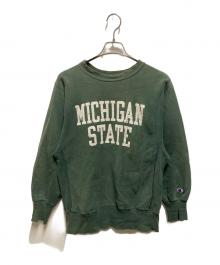 Champion REVERSE WEAVE（チャンピオン リバース ウィーブ）の古着「90's カレッジスウェット」｜グリーン