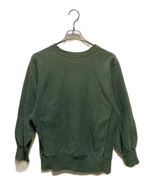 Champion REVERSE WEAVE（チャンピオン リバース ウィーブ）Champion REVERSE WEAVE (チャンピオン リバース ウィーブ) 90's カレッジスウェット グリーン サイズ:Ｍの古着・服飾アイテム