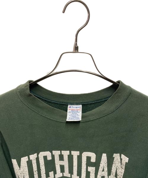 Champion REVERSE WEAVE（チャンピオン リバース ウィーブ）Champion REVERSE WEAVE (チャンピオン リバース ウィーブ) 90's カレッジスウェット グリーン サイズ:Ｍの古着・服飾アイテム